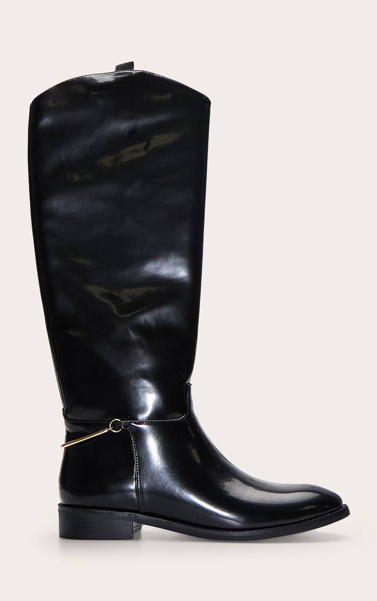 Noir Botte Cavalière Montante