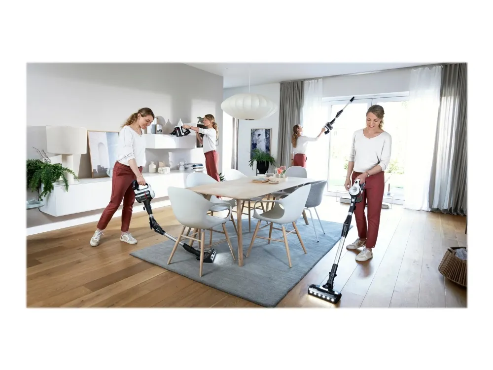 Bosch Unlimited 7 BCS711XXL - Støvsuger - pind/håndholdt (2-i-1) - uden pose - ledningsfri - hvid - 1 batteri, inkluderet oplader