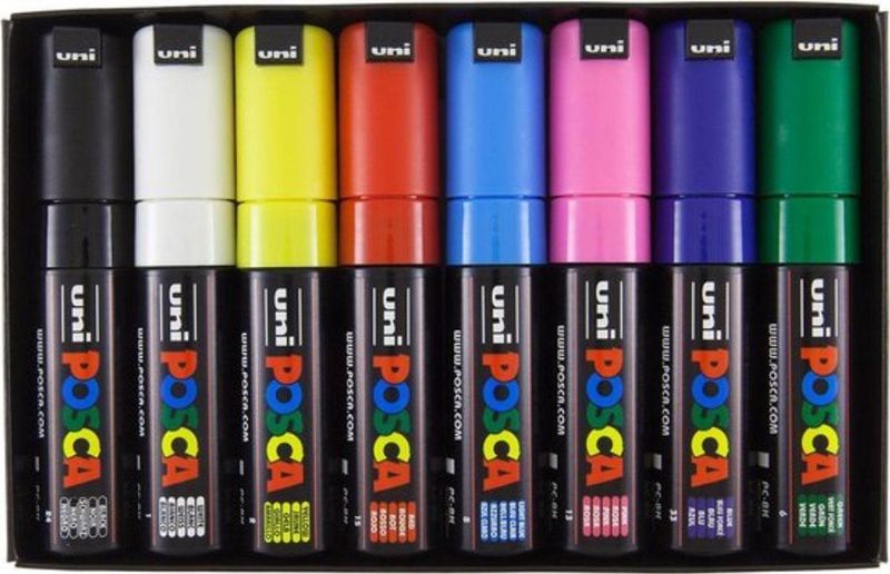 Posca PC-7M Marker set – 8 Kleuren