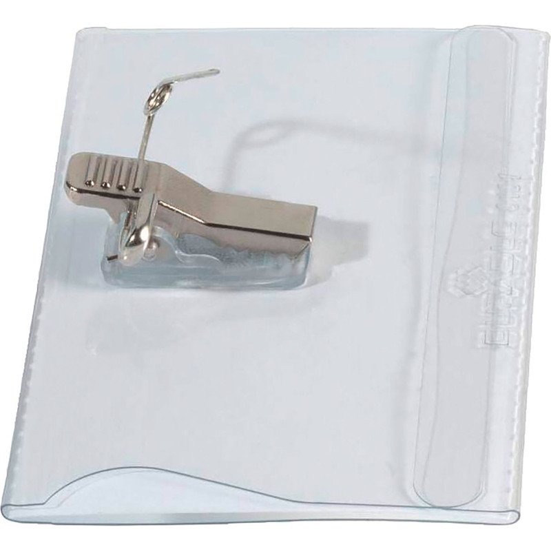 Badge Durable avec clip & épingle 90 x 54 mm - Boîte de 50