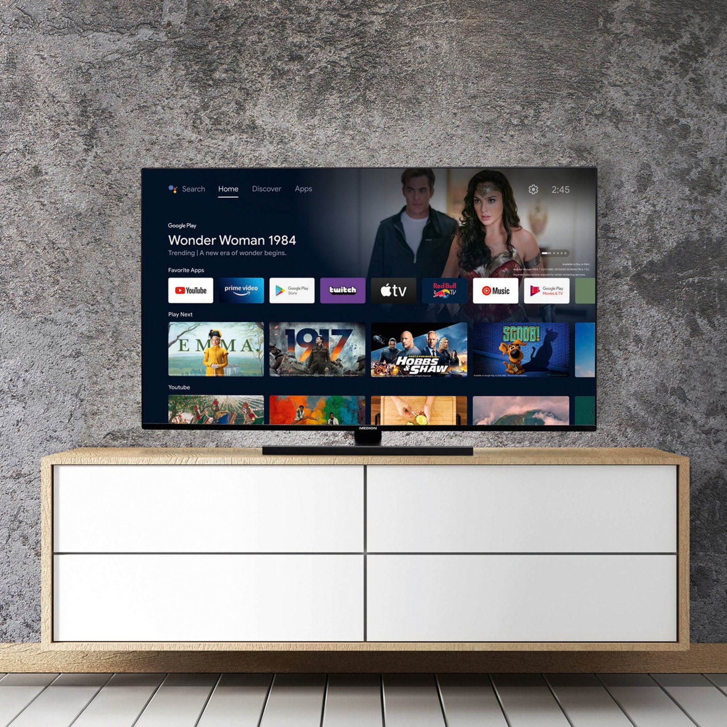MEDION® LIFE® X15048 (MD30060) 125,7 cm (50) QLED Android TV™