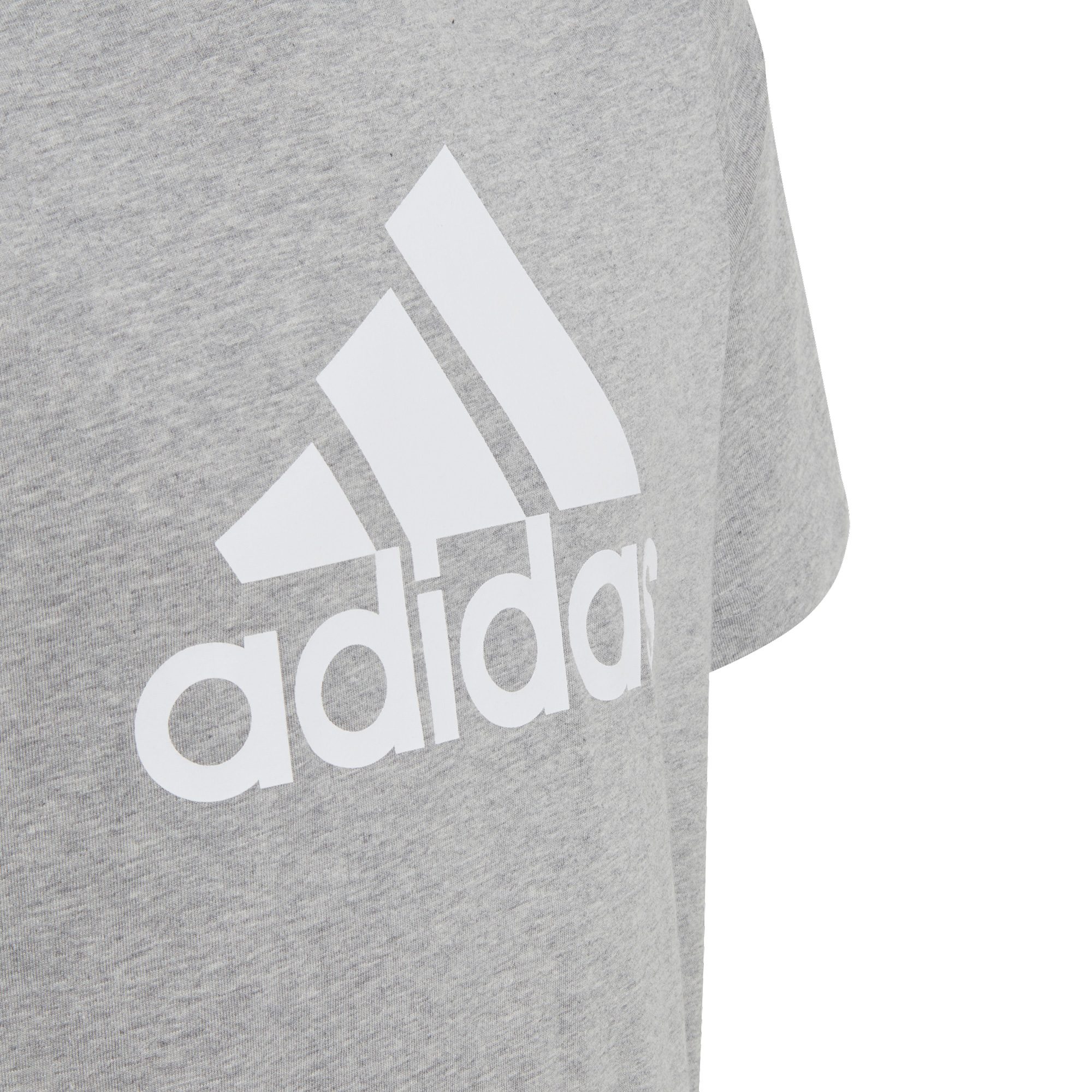 adidas Essentials Big Logo Cotton T-Shirt Kinder medium grey heather