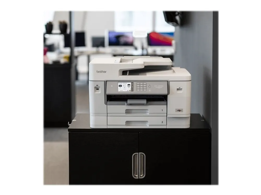 Brother MFC-J6955DW - Multifunktionsprinter - farve - blækprinter - A3/Ledger (medie) - op til 25 spm (kopiering) - op til 30 spm (udskriver) - 600 ark - 33.6 Kbps - USB 2.0, LAN, Wi-Fi(n), NFC, USB 2.0 vært