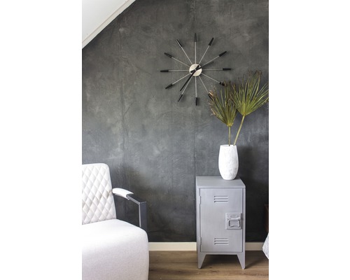 Plug Inn wandklok, zwart, Ø 58 cm