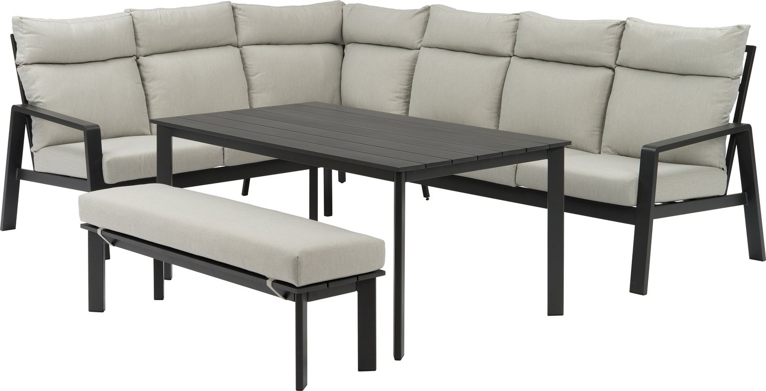 Intratuin 6-zits loungeset Marseille antraciet