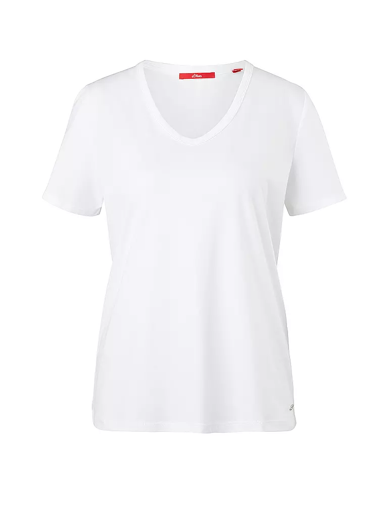 S.OLIVER T-Shirt weiss