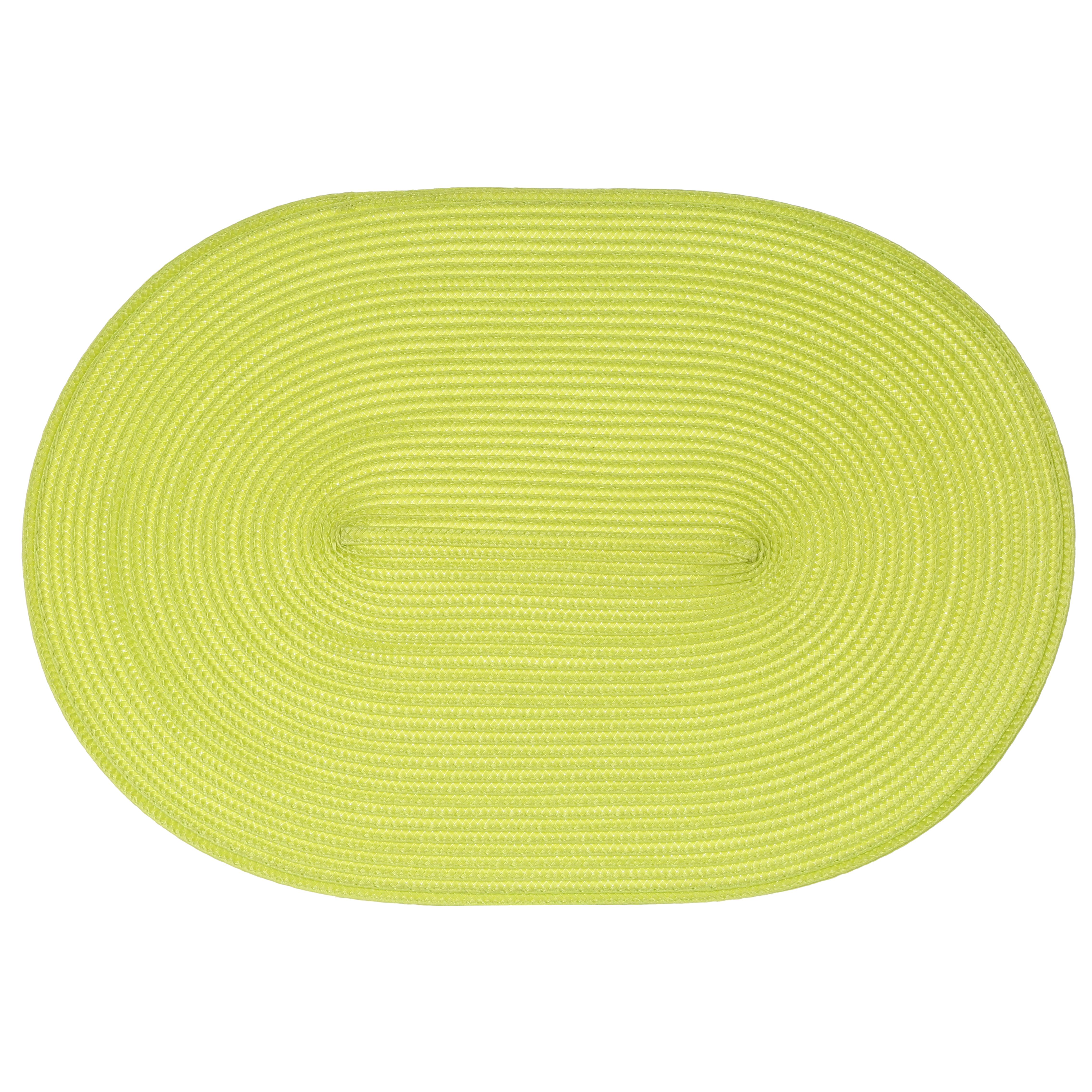 SET DE TABLE TRESSE OVALE VERT