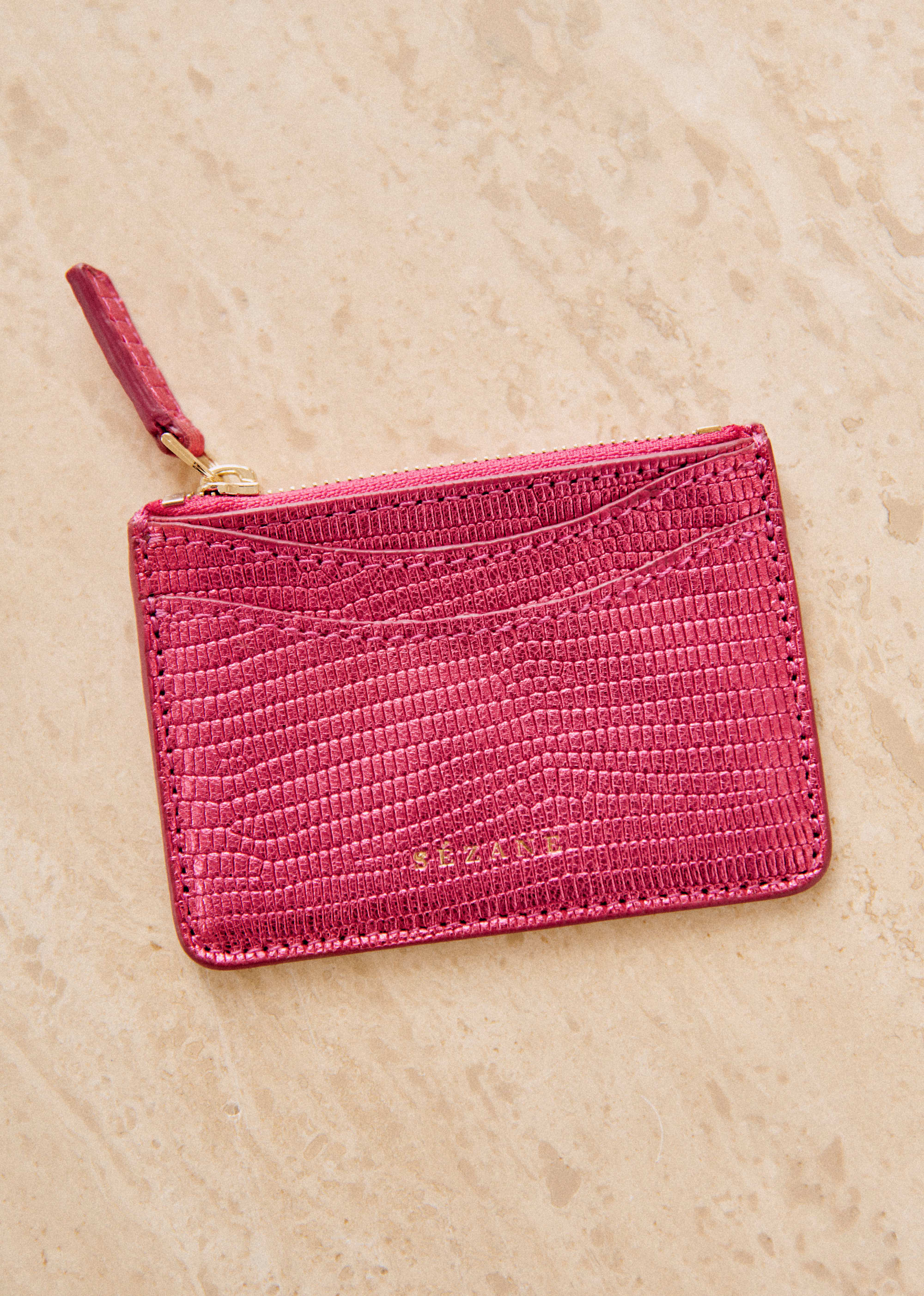 Porte-monnaie Alfredo - Rose métallisé téjus - SACS/NEW SACS Petite Maroquinerie 5906440