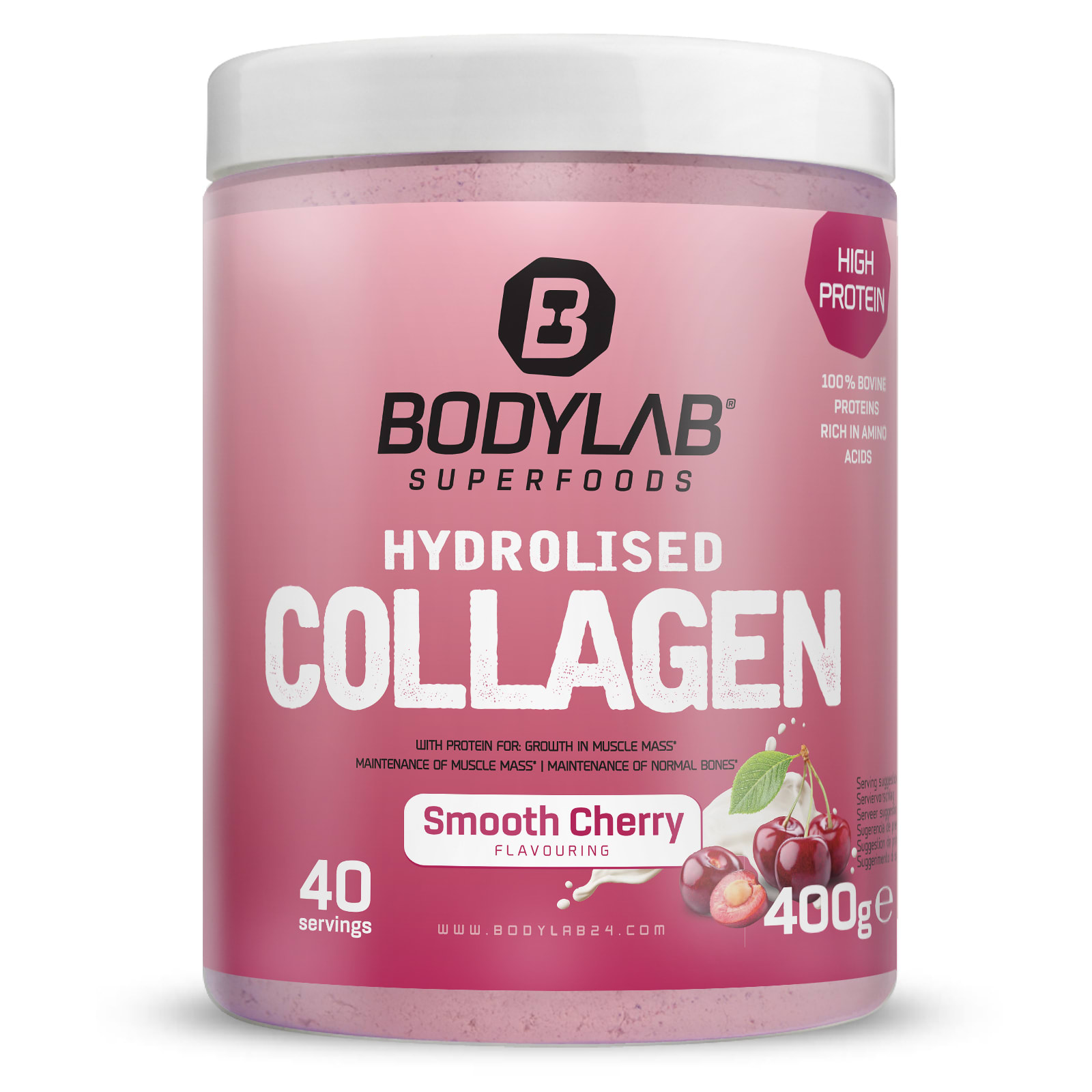 Hydrolised Collagen - 400g - Smooth Cherry