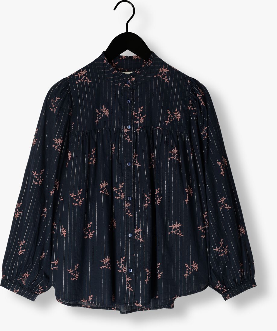 LOLLYS LAUNDRY donkerblauwe lollys laundry blouse cara shirt