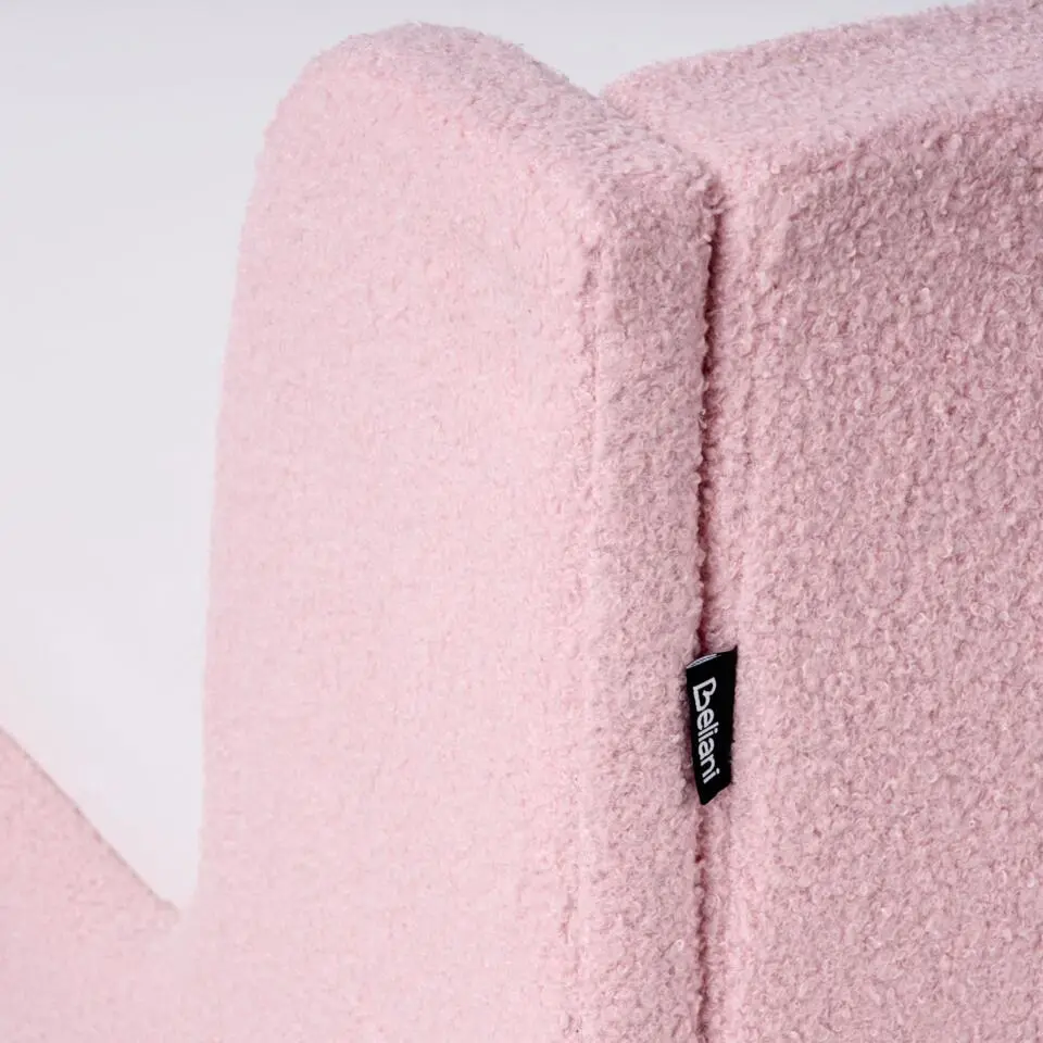 LAYE - Kinderbed - Roze - 90 x 200 cm - Bouclé
