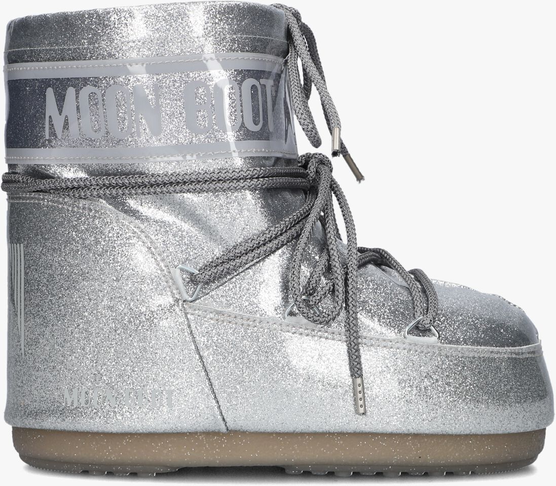 MOON BOOT zilveren moon boot  icon low glitter