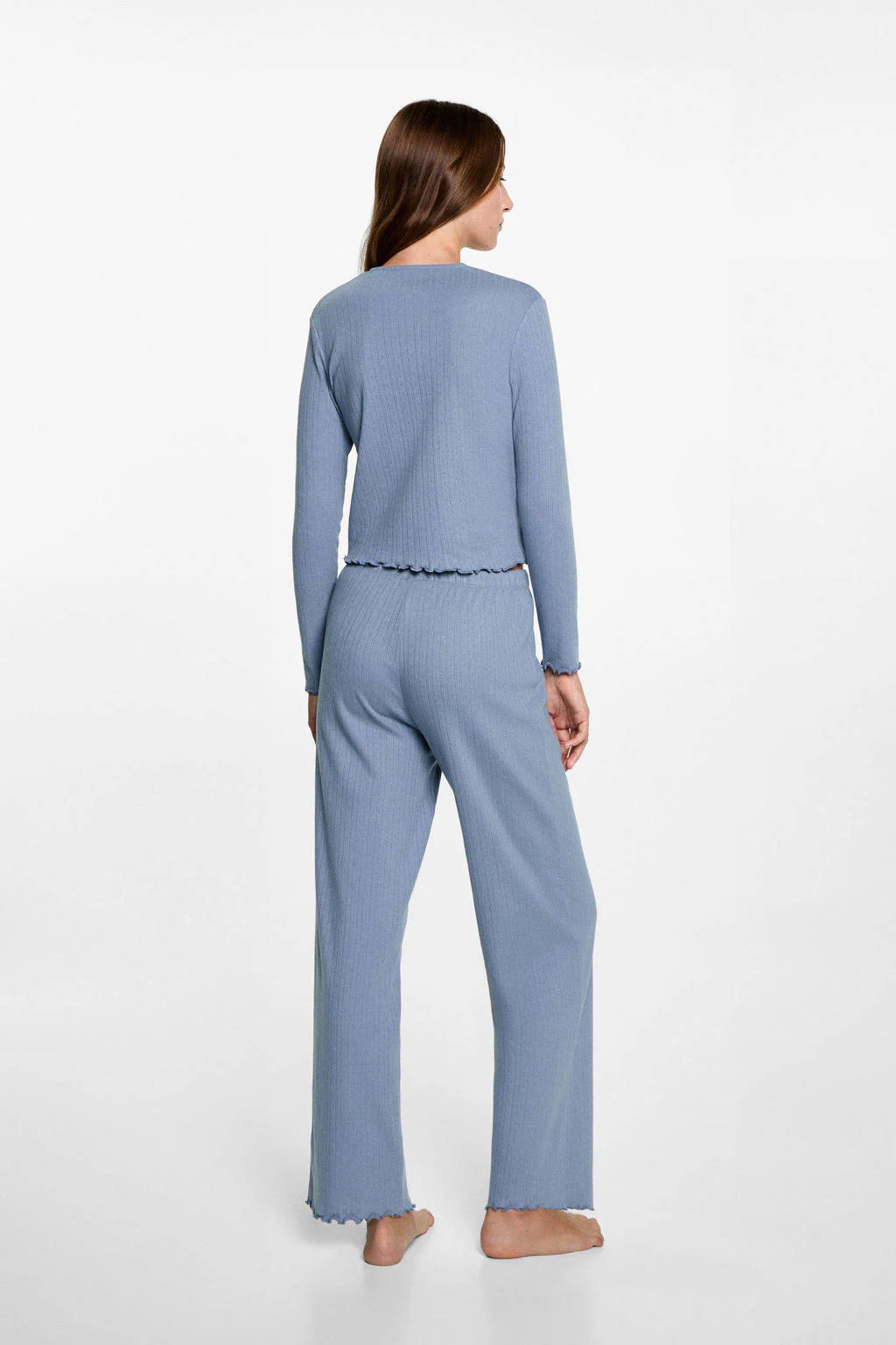 MANGO TEEN pyjama middenblauw