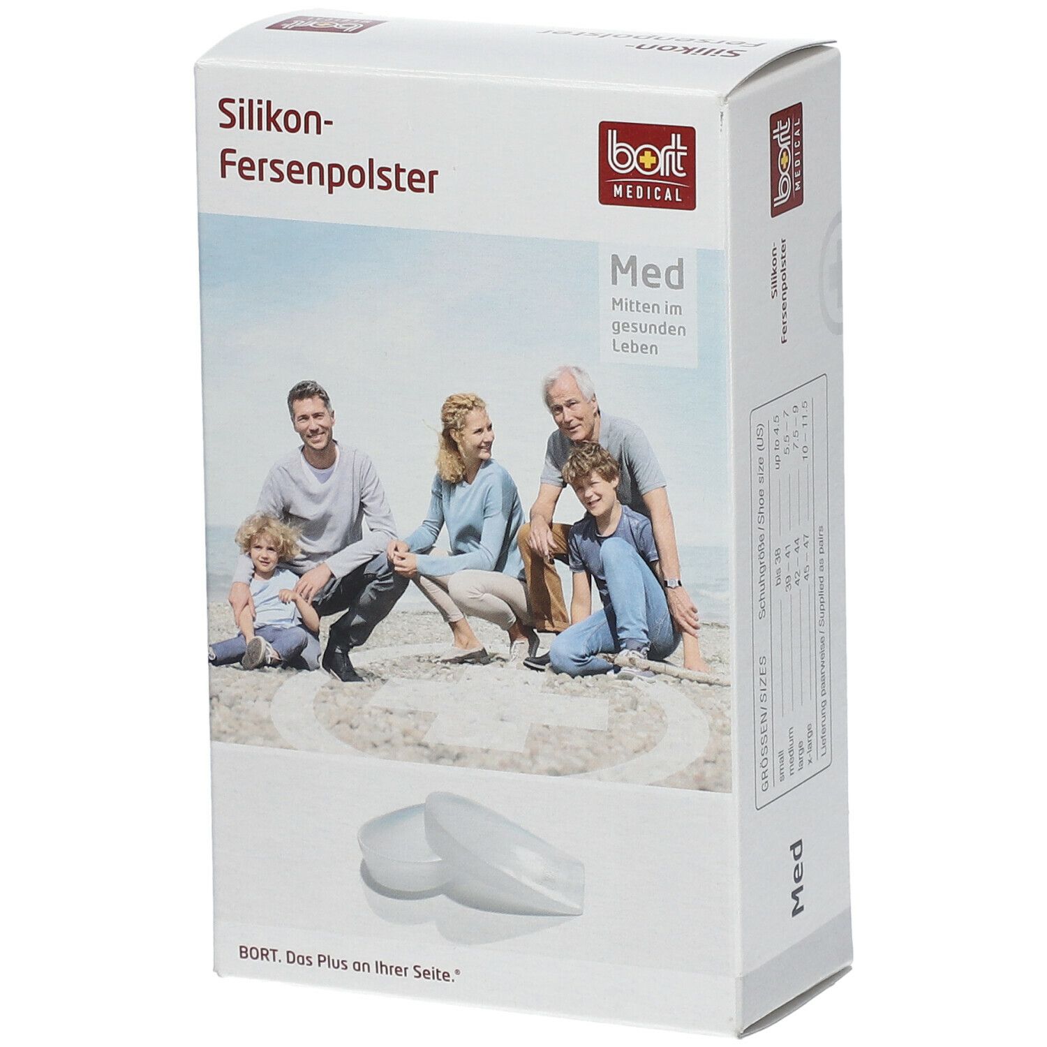 BORT Silikon-Fersenpolster Gr. L