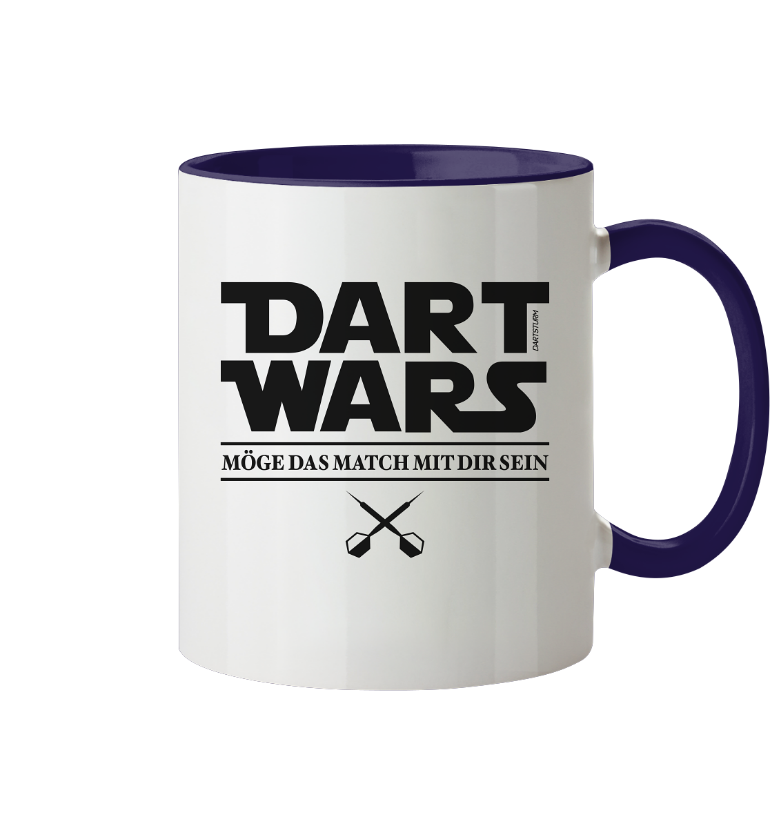 DartSturm - Dart Wars Schwarz - Tasse zweifarbig