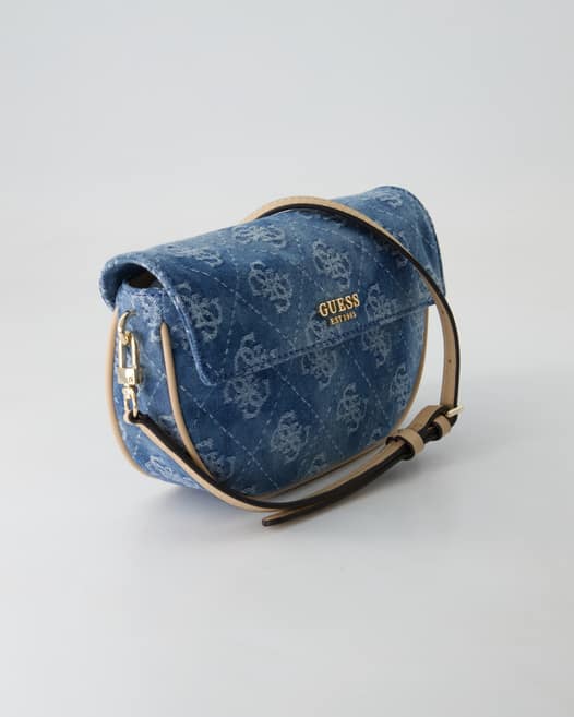 Guess Cerelia Flap Shoulder Bag Umhängetasche in Blau