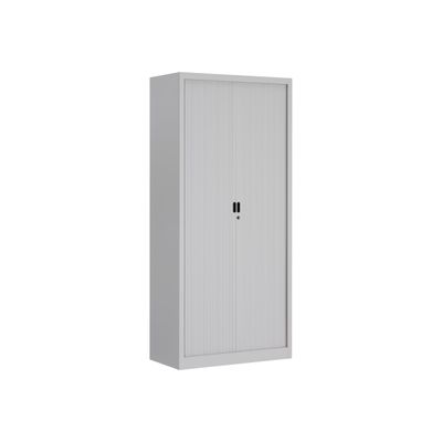 Armoire haute monobloc Class 900 - 180 x 90 x 43 cm - gris