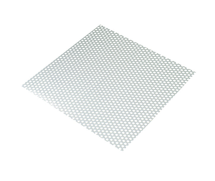 Tole perforée aluminium brut 50 x 25 cm