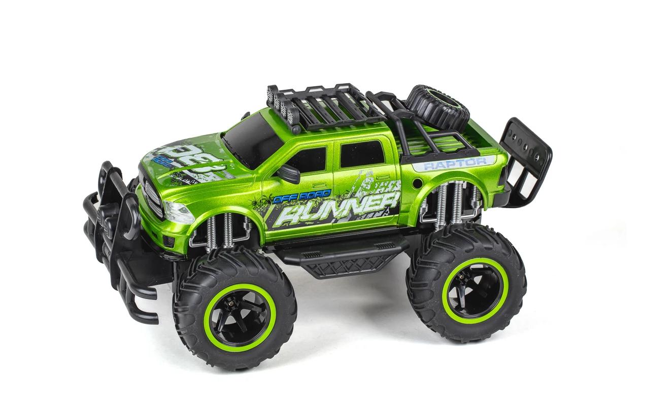 Monster Truck Raptor Runner Grün, 1:12Ferngesteuerter Pick-Up Monstertruck für Kinder ab 6 Jahren