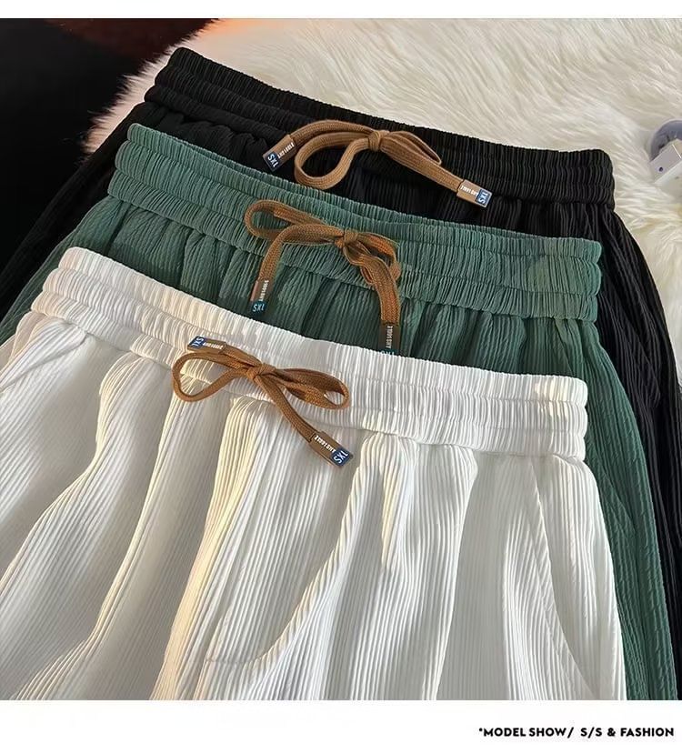 Femilina - Hoge taille effen shorts