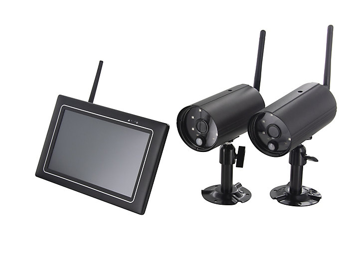 Kit vidéosurveillance intérieur et extérieur - 2 caméras Chacon 1080P - 4 canaux - 2 To