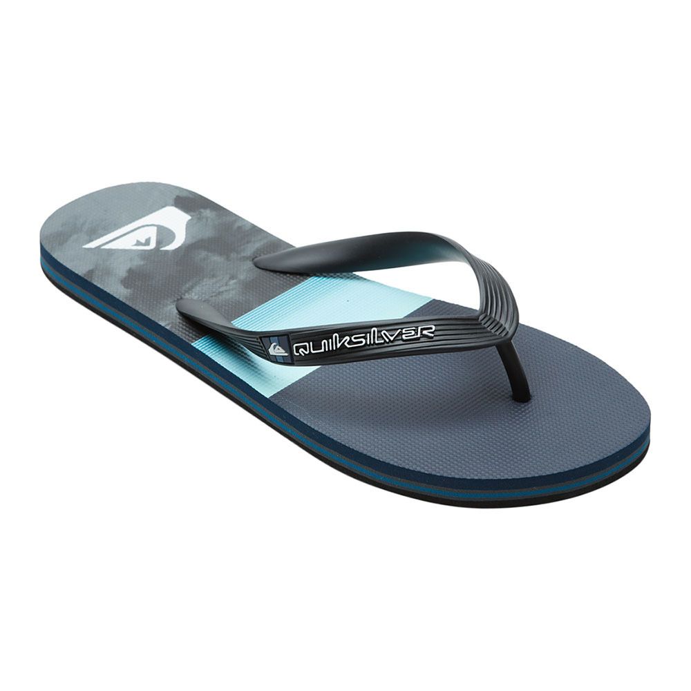 Quiksilver MOLOKAI PANEL - Tongs Homme blue/blue/grey