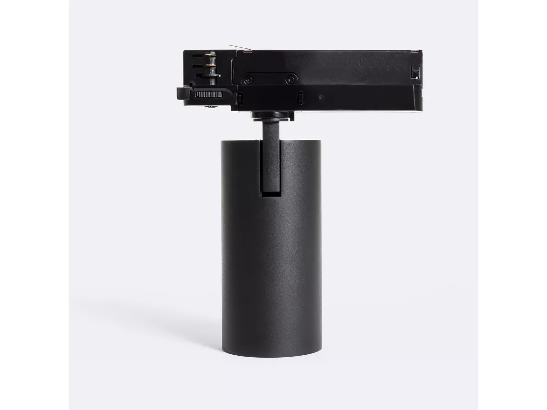 Spot LED sur Rail Triphasé 30W Fasano Dimmable Noir 4000K Blanc neutre