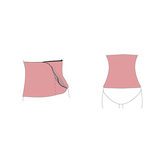 Ceinture de maintien abdominal en coton biologique   Noir        de               Carriwell