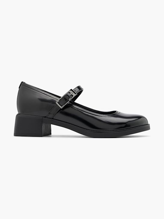 Graceland Mary Jane Spangenpumps Schwarz