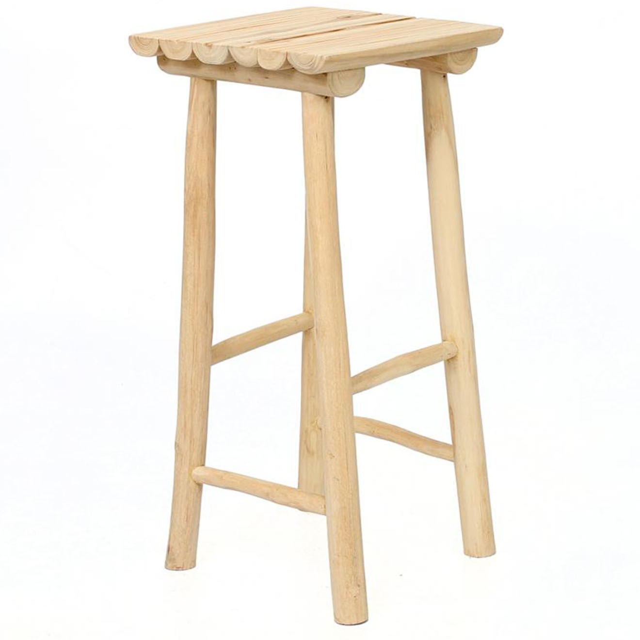 Bazar Bizar Tabouret de bar Island beige - D.35xH.75 cm