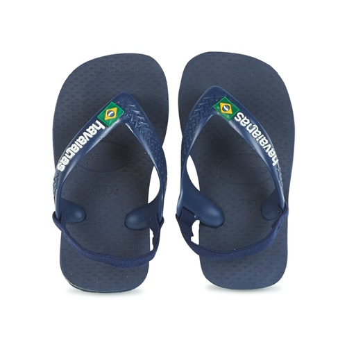 Havaianas - BABY BRASIL LOGO - Marine / Jaune