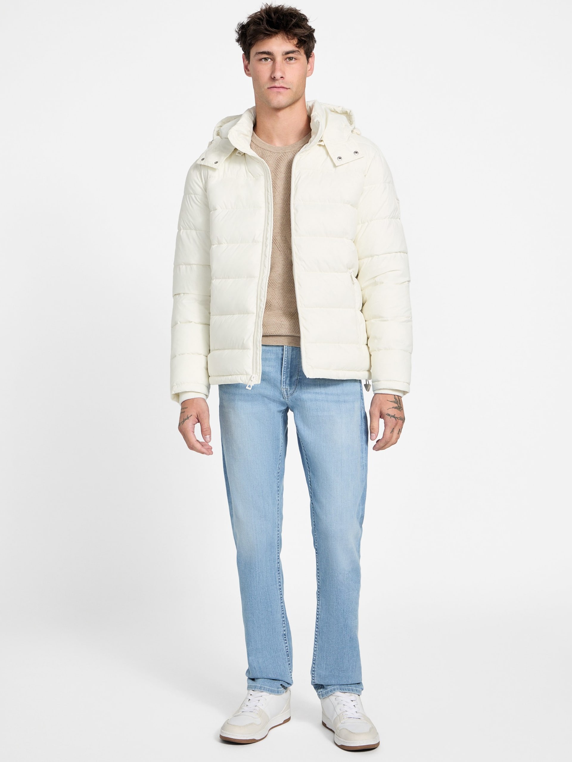 Jaqueta puffer de nylon fosco Glacier