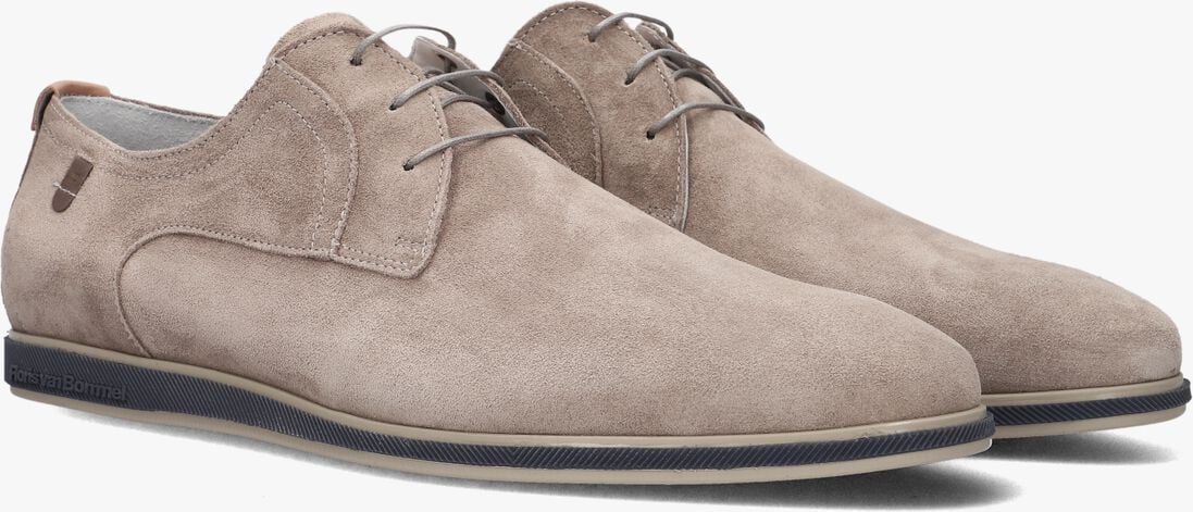 FLORIS VAN BOMMEL taupe floris van bommel veterschoenen sfm-30220