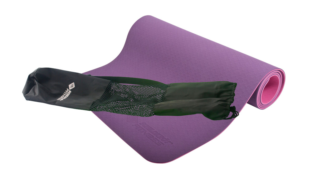Schildkröt Fitness - BICOLOR YOGA MATTE 4mm (purple-pink) im Carrybag