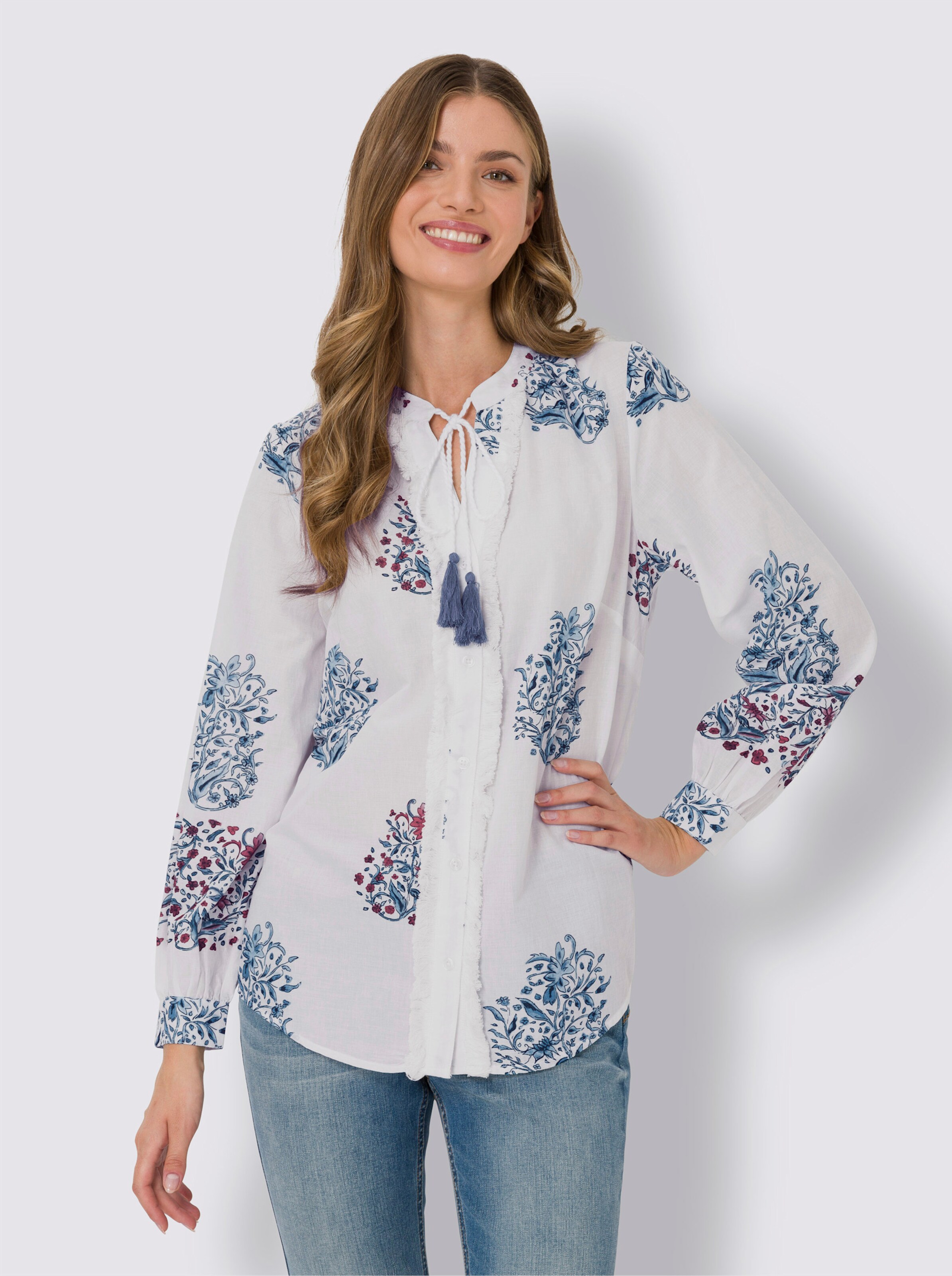 Druckbluse
