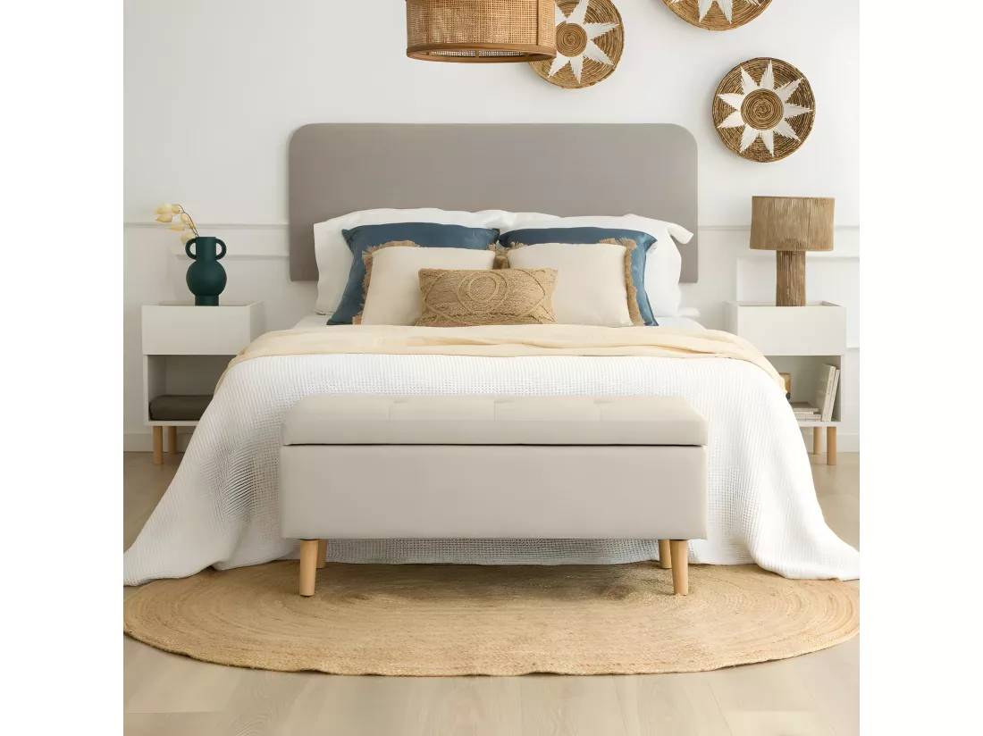 Banc en mdf Beige 106x46
