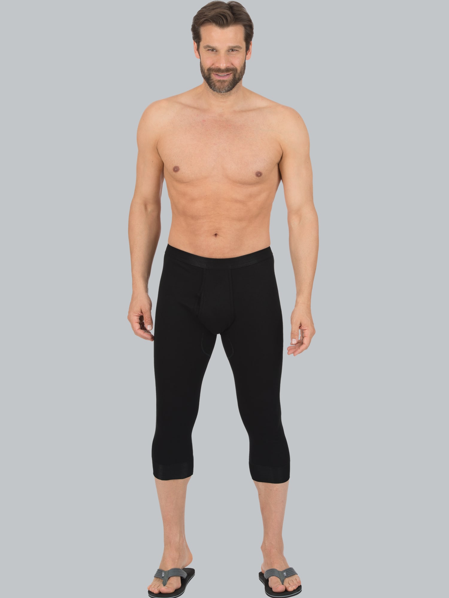 3/4 Unterhose im Doppelpack Schwarz