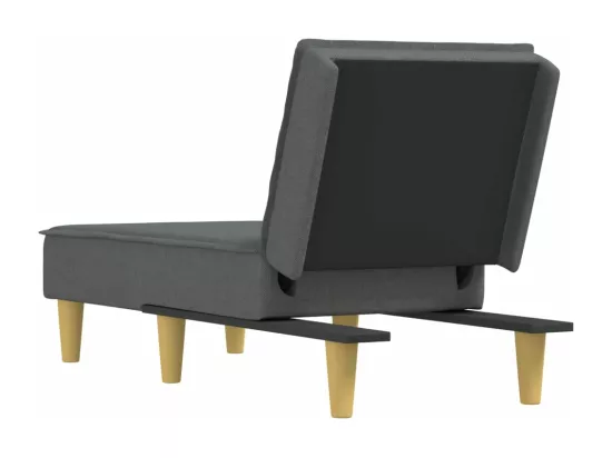 Prolenta Premium - Chaise longue gris foncé tissu