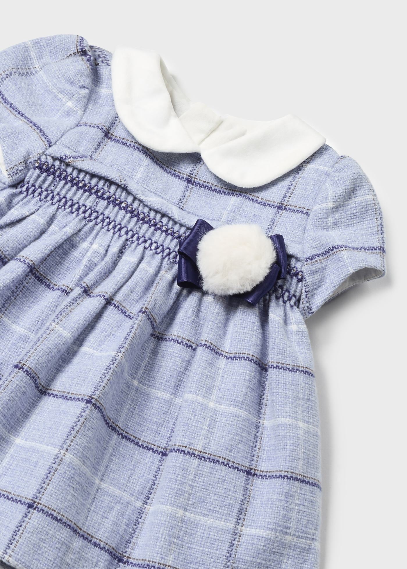Vestido de malha para recém-nascido
