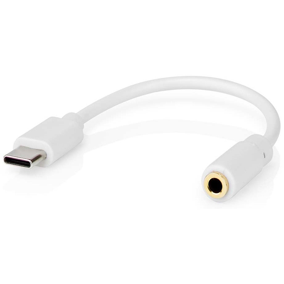 Nedis CCGB65950WT01 USB adapter USB-C male naar 3.5mm jack female 0.1m