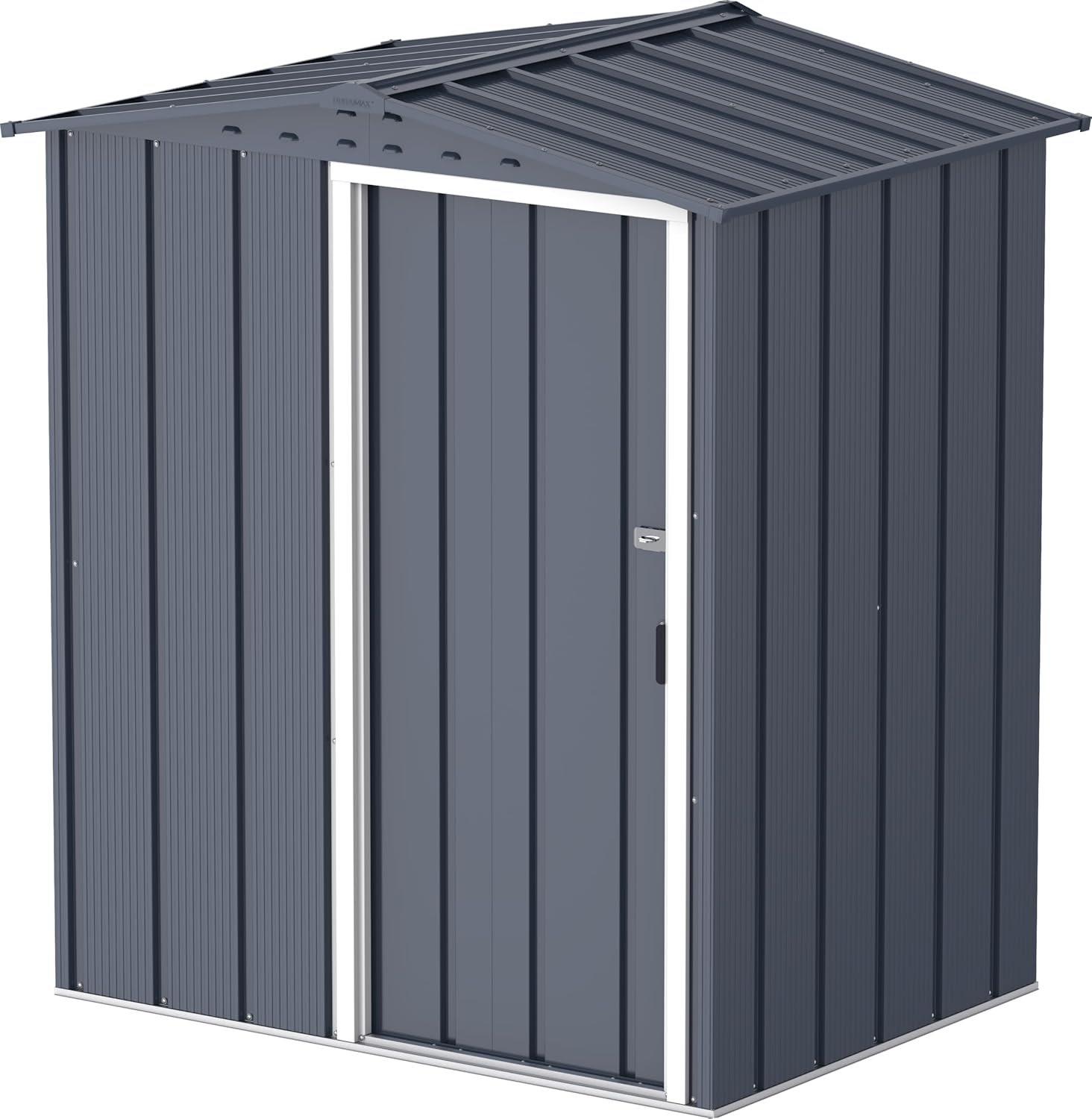 Duramax ECO 5 x 4 (1.56 m²) Metallgerätehaus, feuerverzinktes Metall gerätehaus - Geräteschuppen, verstärkte Dachkonstruktion, wartungsfreier und wetterfester Metallschuppen, Anthrazit