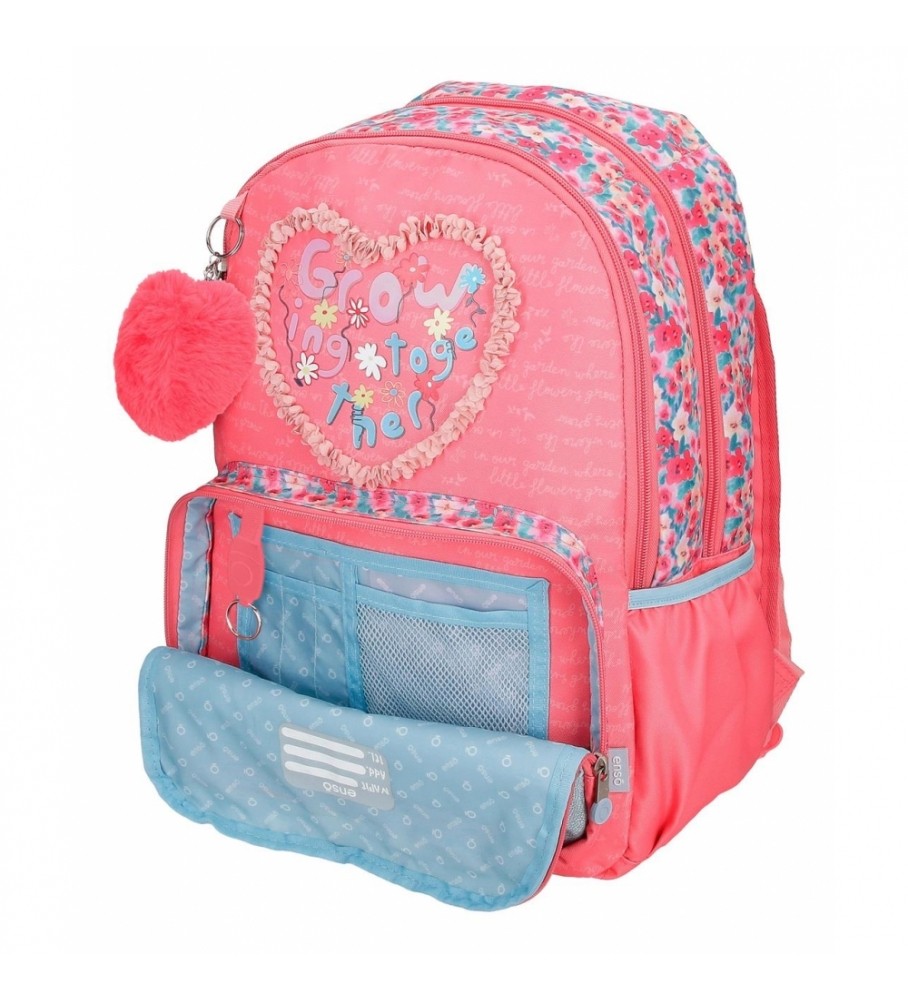 Enso Mochila EnsoTogether Growing doble compartimento adaptable rosa
