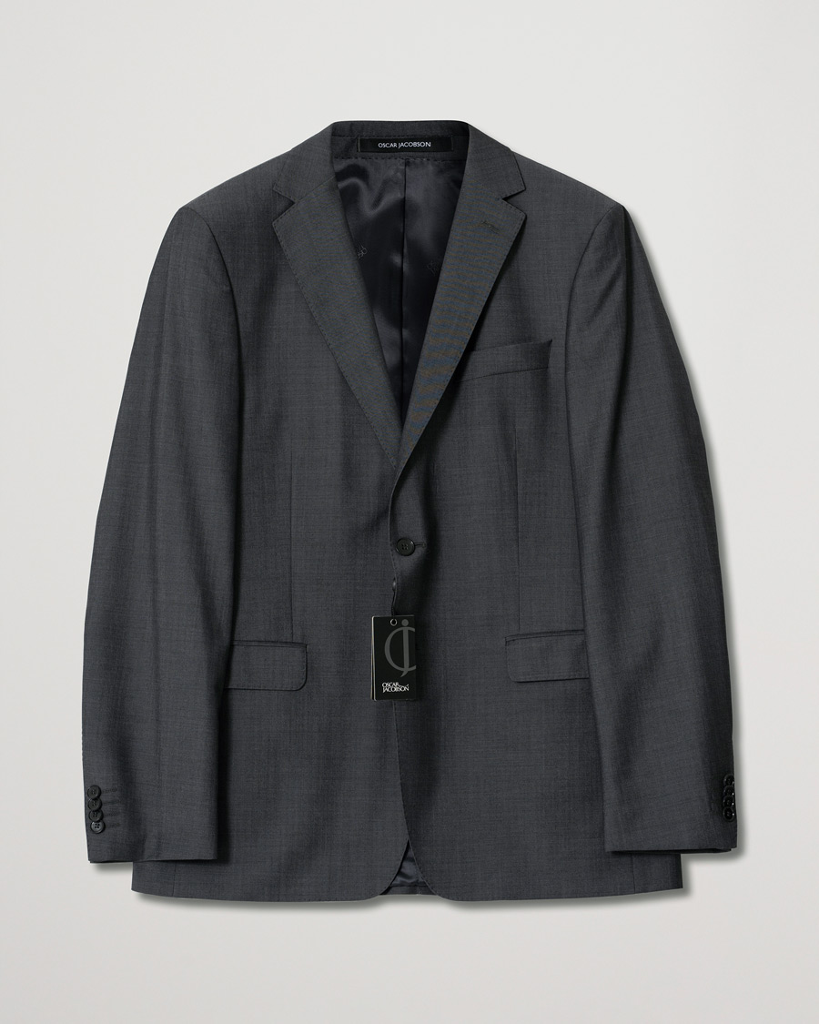 Oscar Jacobson Fuego Blazer Wool Dark Grey