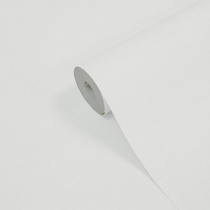 Papier peint Vinyle Intissé GoodHome Moivre blanc