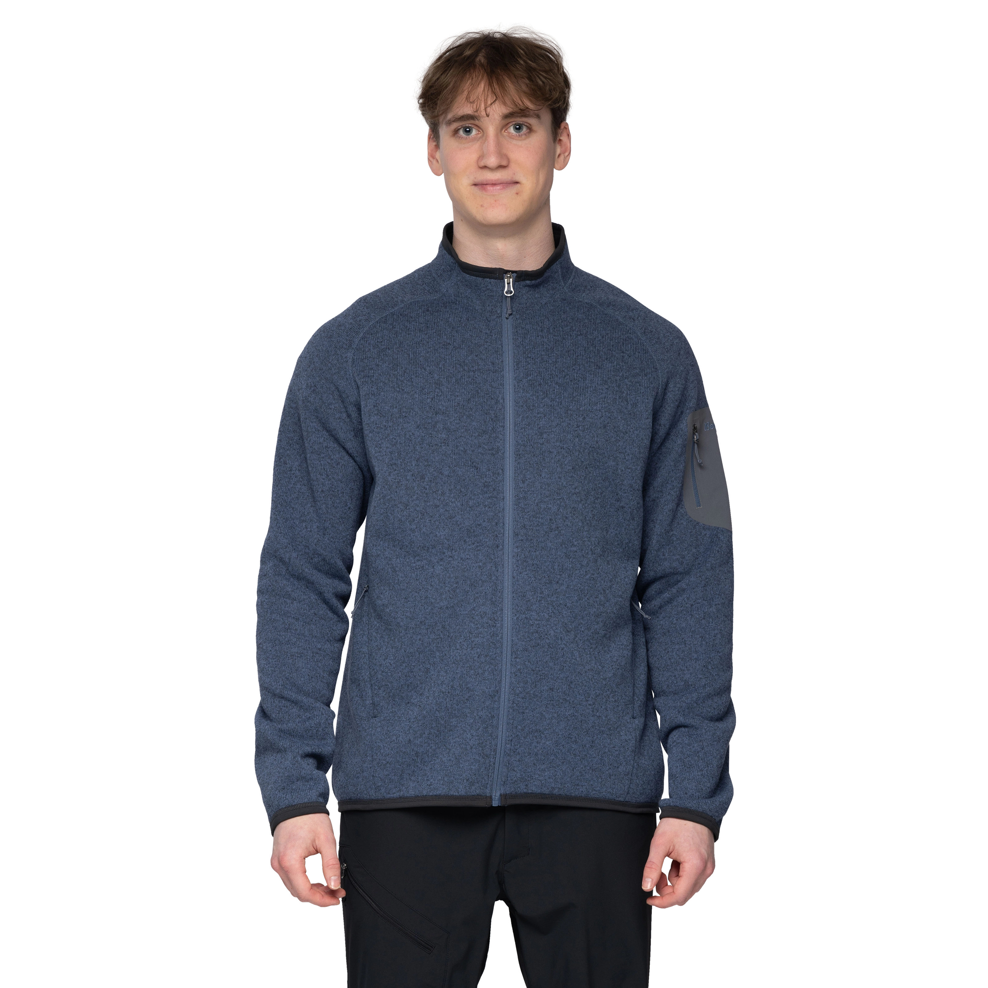 Kamphaug Knitted Jacket Granite Blue