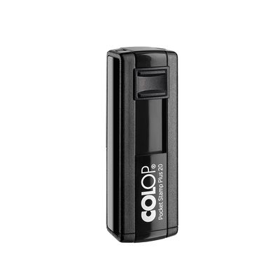 Colop Pocket Stamp Plus 20 - Tampon de poche personnalisable - 4 lignes - format rectangulaire