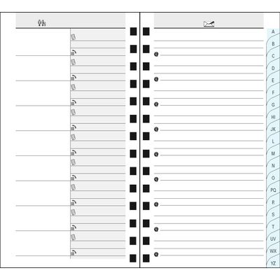 Répertoire Carnet d'adresses Linicolor - 9 x 13 cm - disponible dans différentes couleurs - Exacompta