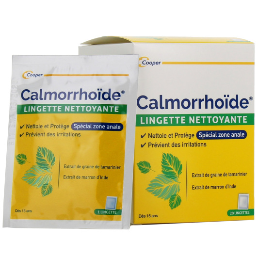 Calmorrhoïde Troubles Hémorroïdaires - Lingettes pour hémorroïdes