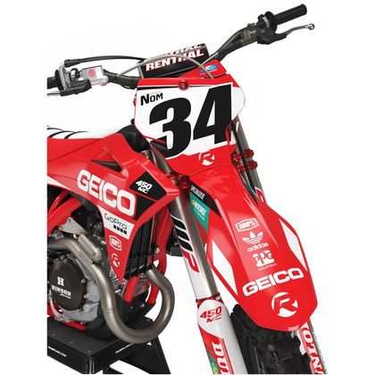 Kit déco RiderUnik OFF - Rouge / Blanc