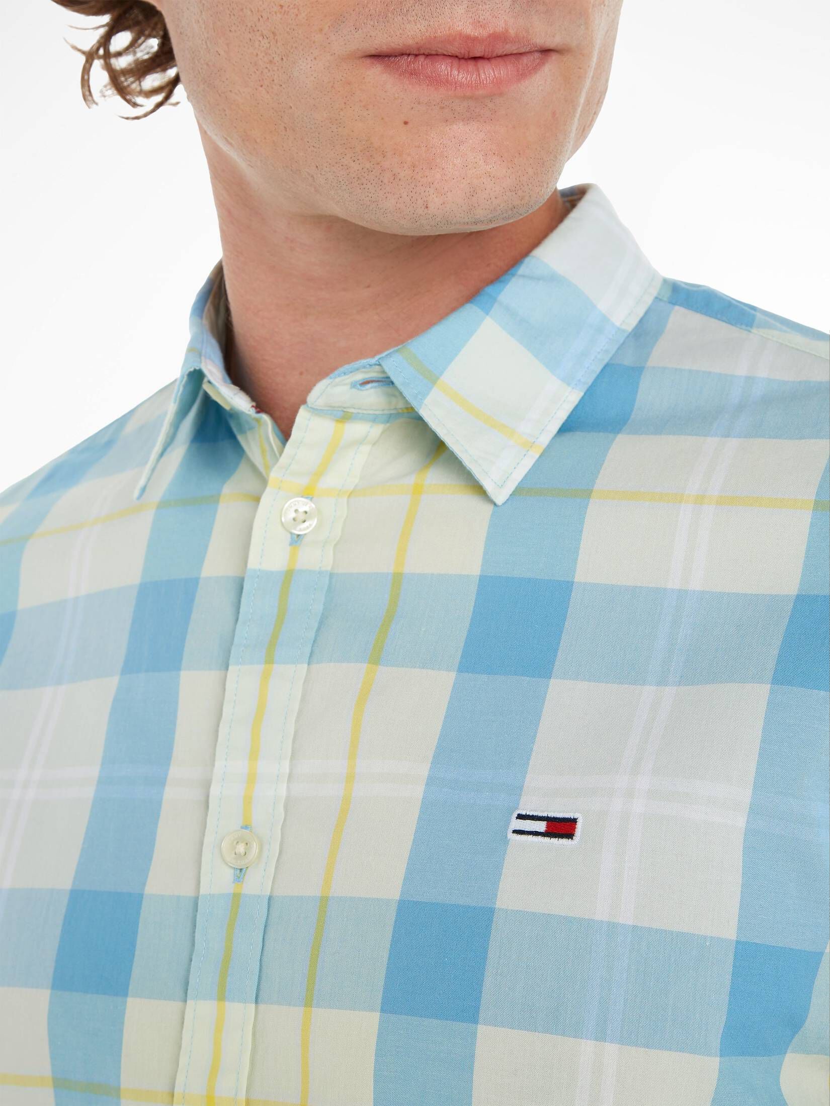 Tommy Jeans| Herren Freizeithemd TJM CLSC ESSENTIAL CHECK SHIRT